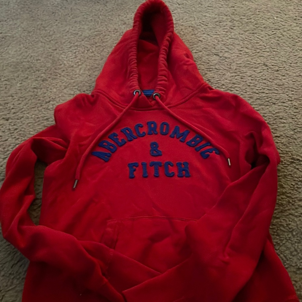 Abercrombie and fitch red hoodie